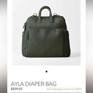 Ayla & Co Diaper Bag in Green